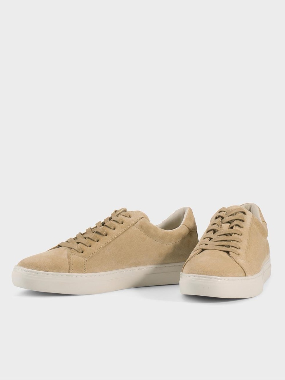 Vagabond Beige Paul Sneakers, Suede Low-Top Sneakers, Sz 9